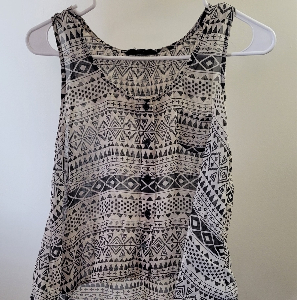 Sheer High Top Low Bottom Black and Tan Top